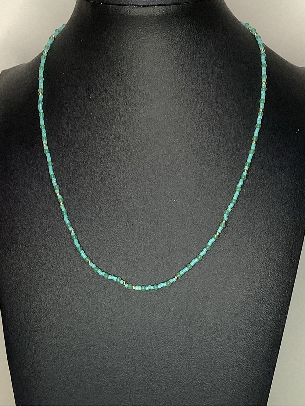 Gorjana Poppy Gem Aventurine Necklace New - Picture 2 of 6